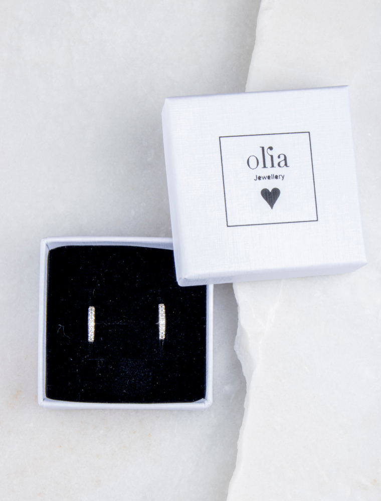 Ava Huggie Earrings - Sterling Silver - Image 3